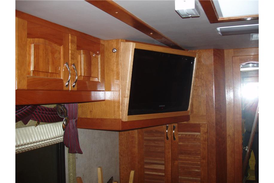 Built-in overhead TV